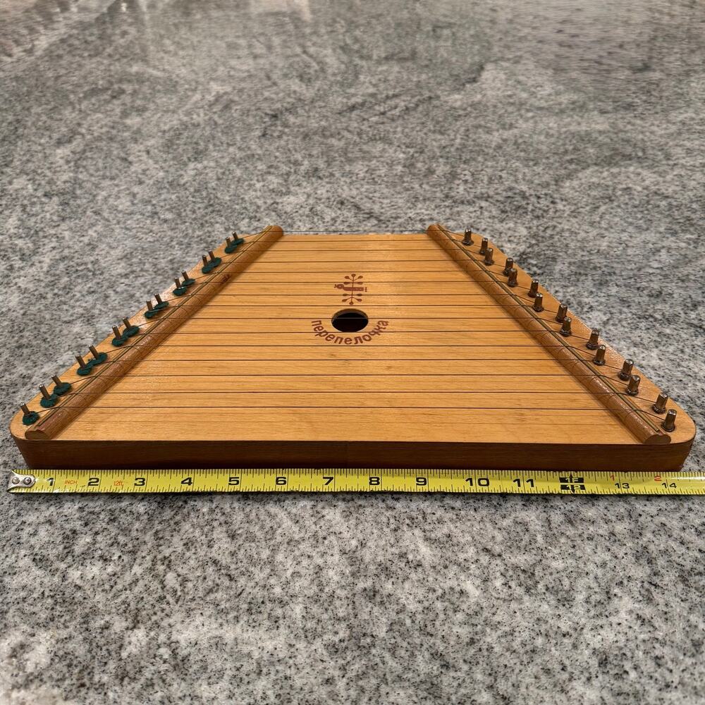 VTG Nepenenoyka Music Maker 15-String Zither Wooden Lap Harp Musical 
Instrument - Picture 8 of 15